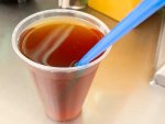 A cup of tepache from El Famoso in Mexico City.
