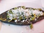 A fresh tlacoyo from Tianguis Condesa in Mexico City.