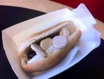 Foie Gras & Sauternes Duck Sausage Hot Dog