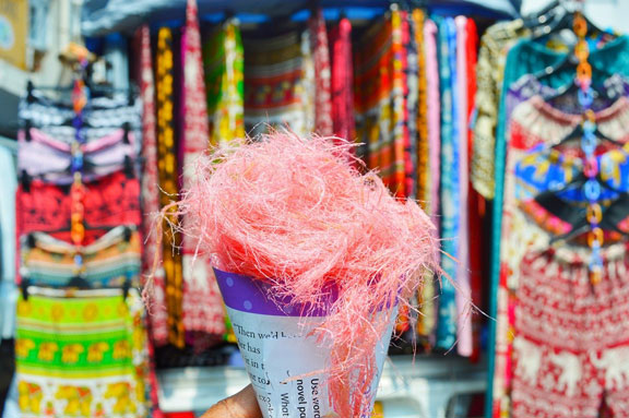 Bombai mutai, similar to cotton candy, in Colombo, Sri Lanka