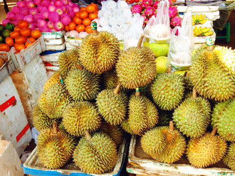Durian from a market in Cambodia