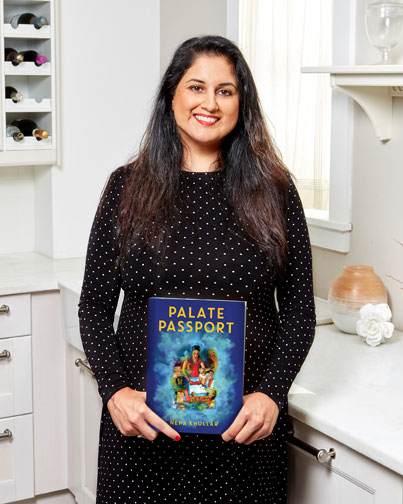 Author Neha Khullar and her cookbook Palate Passport