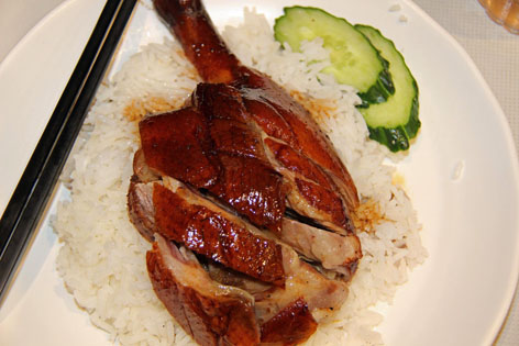 Roast goose in a Hong Kong restaurant