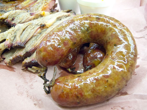 BBQ sausage from Lockhart, Texas