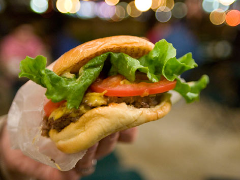 Shake Shack burger in New York City