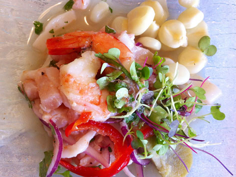 Ceviche from Los Andes restaurant 