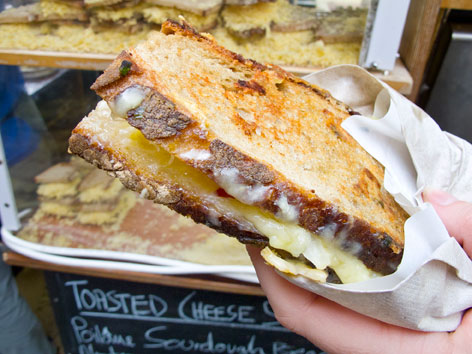 Toasted cheese sandwich from London