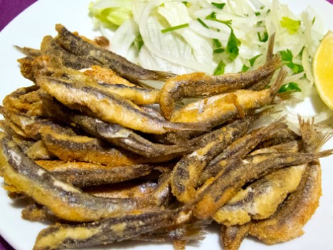 Hamsi, or Black Sea anchovies, from Sinop, Turkey