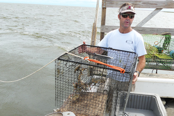 Captain Marc Mitchum, a crabber in Outer Banks, NC