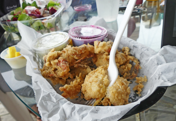 Soft-shell crab from O'Neals in Outer Banks, NC