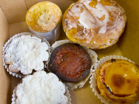 Selection of Portuguese pastries from Barcelos, Fall River, MA