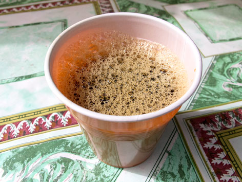 A cup of cafe touba from Dakar, Senegal.