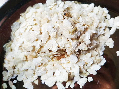 Chiura, a dish of dried, flattened beaten rice, that's prominent in Nepali cuisine.  