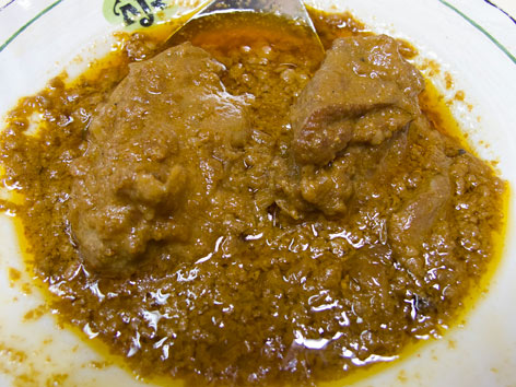 Mutton korma from Al-Jawahar in Delhi, India. 