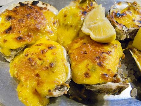 Oysters Bienville from Felix's Restaurant & Oyster Bar in New Orleans.
