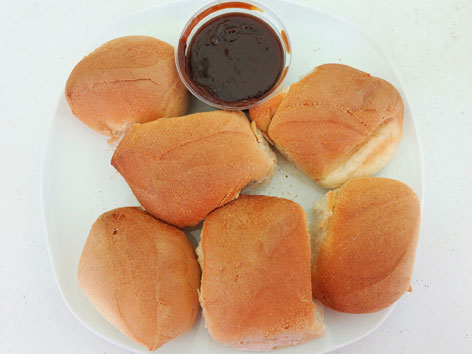 Pandesal from a bakery in Manila, the Philippines