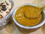 Dal makhani with naan from Anupama in Delhi, India.