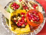 Kulle chaat (fruit chaat) from Hira Lal Chaat in Delhi, India. 