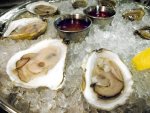 Local oysters from Island Creek Oyster Bar in Boston.