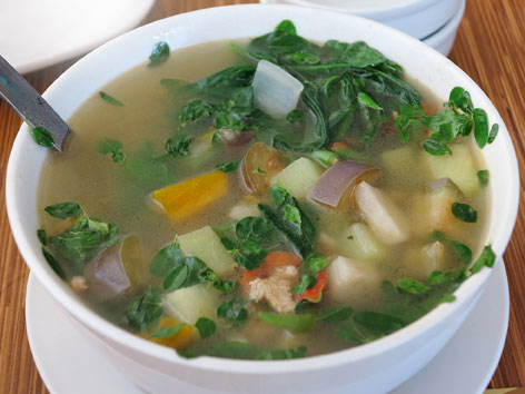 Utan bisaya vegetable soup from Cebu, Philippines.