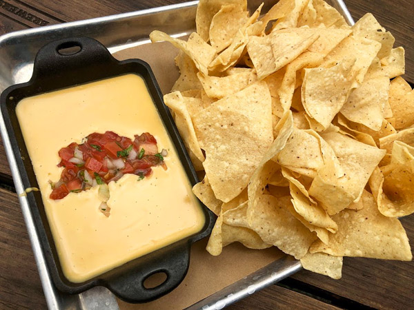 Queso, a traditional Tex-Mex dish, in Houston.