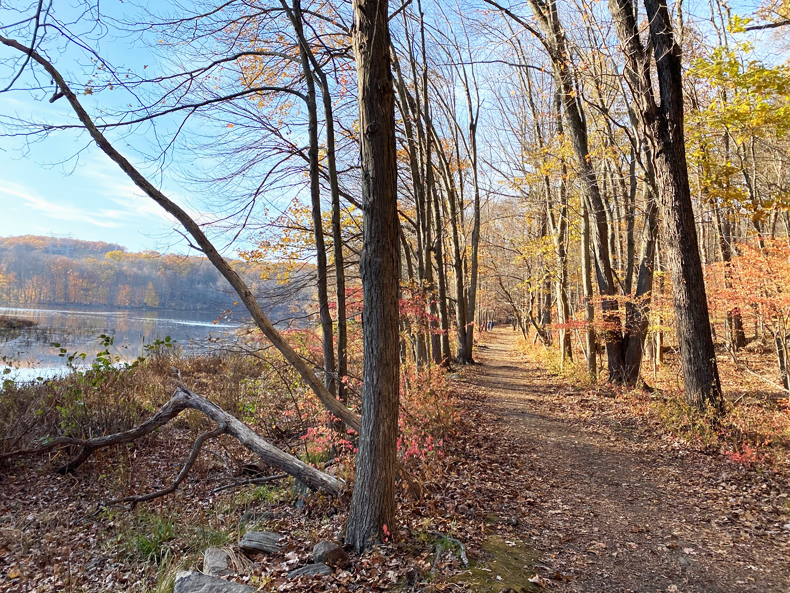 Teatown Lake Reservation in Westchester, NY, in autumn
