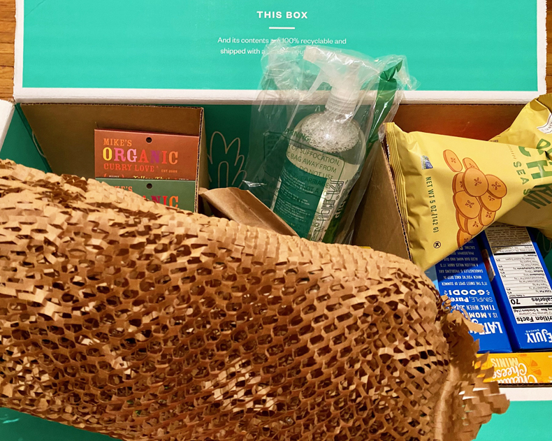 Thrive Market recyclable brown paper packaging
