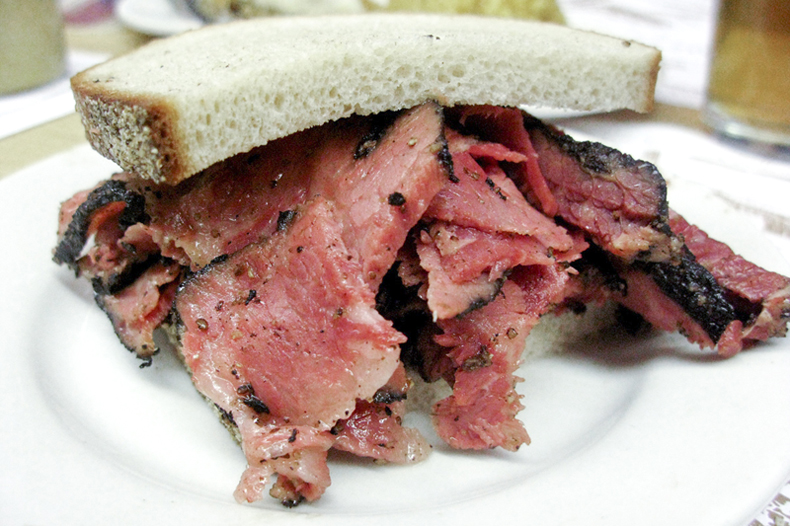 Pastrami on rye from Katz's Deli