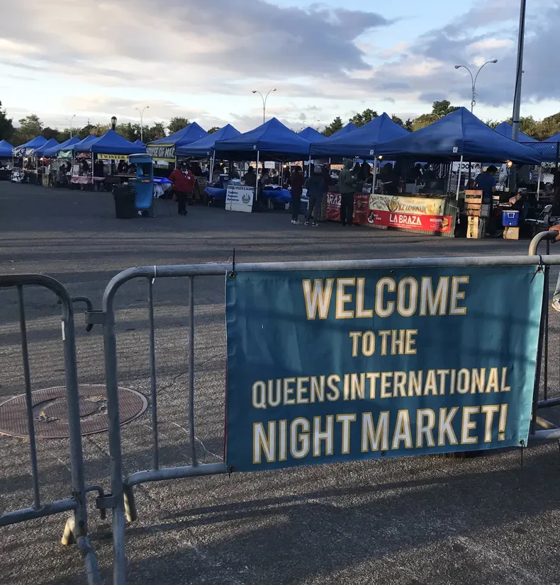 Front entrance gate to the International Queens Night Market