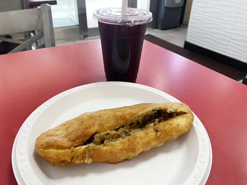 Aloo pie and sorrel from a Richmond Hill restaurant