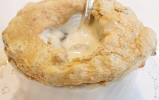 Bread pudding soufflé from Commander's Palace in New Orleans.