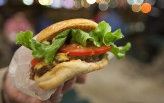 Shake Shack cheeseburger in New York City.