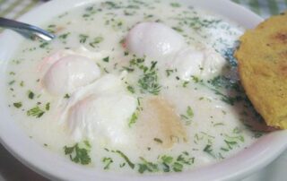 Caldo con hueveo from Tony Desayunos-Restaurante in Bucaramanga, Colombia.
