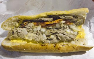 Tony Luke's famous cheesesteak in Philadephia.