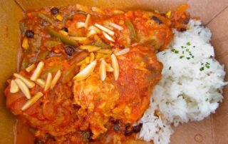 Chicken country captain from Hominy Grill in Charleston, South Carolina
