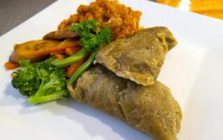 Ducana and salt fish from St. John's, Antigua