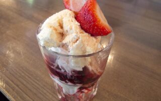 An Eton mess from a London pub, England
