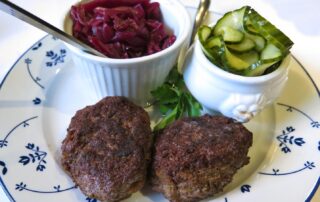 Frikadeller, Danish meatballs, from Copenhagen, Denmark