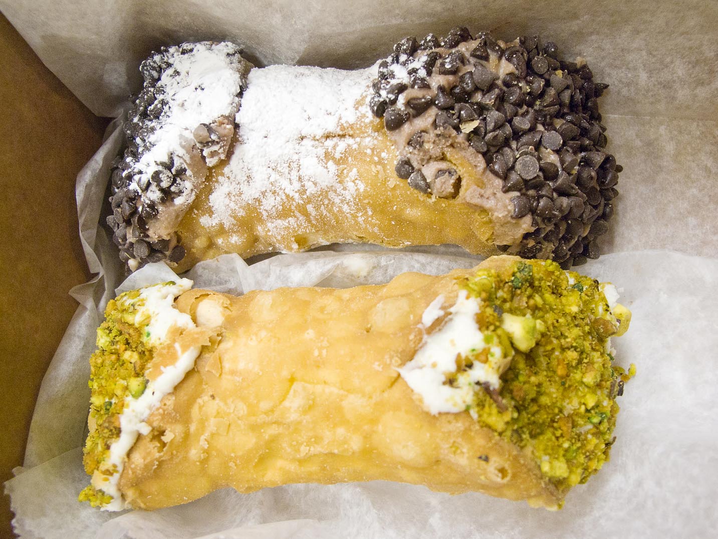 Cannolis from Mike's Pastry in Boston.