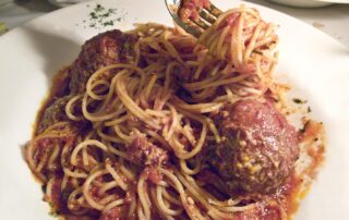 Spaghetti and meatballs from Dante & Luigi's in Philadelphia.