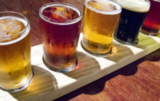 Housemade craft beers from Bru Room at Bar in New Haven, Connecticut