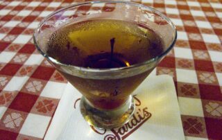 A Manhattan cocktail at Sardi's in New York.