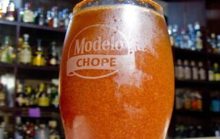 A michelada from La Farola in Oaxaca, Mexico.