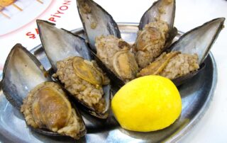 Midye dolma, or stuffed mussels, from Istanbul, Turkey