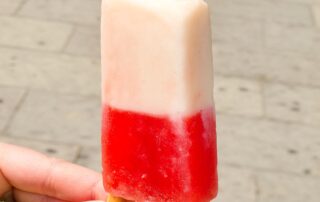 A paleta or ice pop on the street in Oaxaca