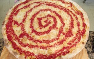 A large pizza pie from Maruca's in Seaside Park on the Jersey Shore.