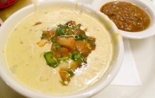 Queso and salsa at Kerbey Lane Cafe in Austin, Texas