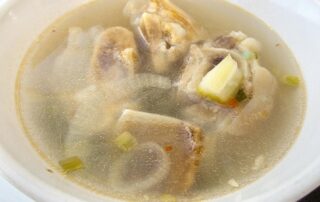 A bowl of souse from Russell's in Antigua.