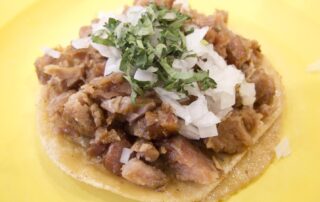 A taco de suadero from Tacos Alvaro O. in Mexico City.
