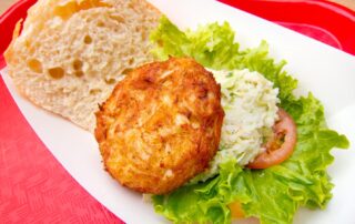 Crab cake sandwich from Market Lunch at Eastern Market